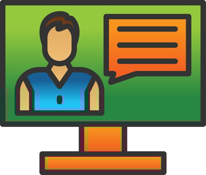 Elearning Vector Icon Design
