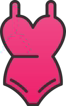 Swimsuit Vector Icon Design