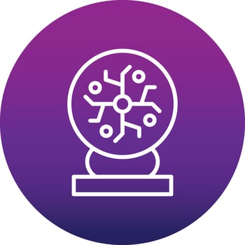 Plasma Ball Vector Icon
