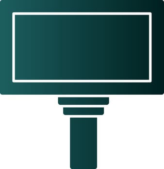Hanging Billboard Vector Icon Design