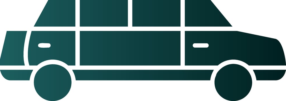 Limousine Vector Icon Design
