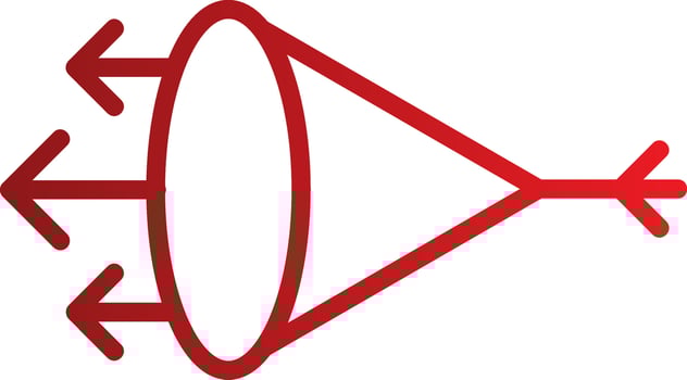 Refraction Vector Icon