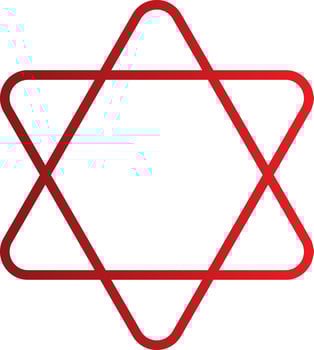 Hexagram Vector Icon