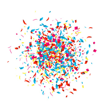 Holiday Confetti background for holidays, party, events, vector illustartion