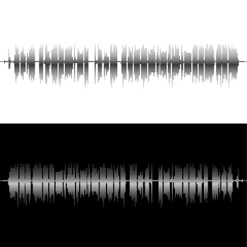Halftone square vector elements.Vector sound waves. Music round waveform background. You can use in club, radio, pub, party, concerts, recitals or the audio technology advertising background
