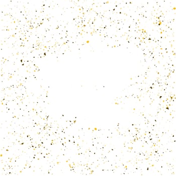 Golden glitter shine texture on a white background. Golden explosion of Confetti. Golden abstract particles on a light background. Isolated Holiday Design elements. Vector illustration.