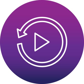 Replay Vector Icon