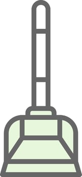 Dustpan Vector Icon Design