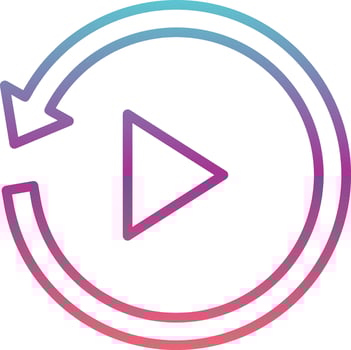 Replay Vector Icon