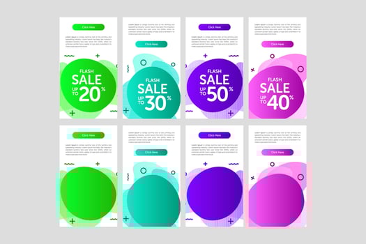Colorful Banner Sale vector