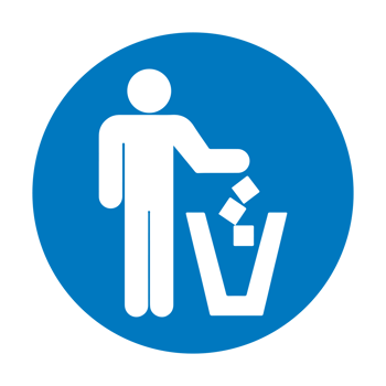 Do not litter sign on Transparent Background png