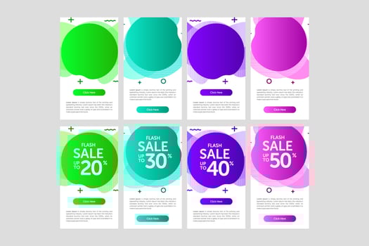 Colorful Banner Sale vector