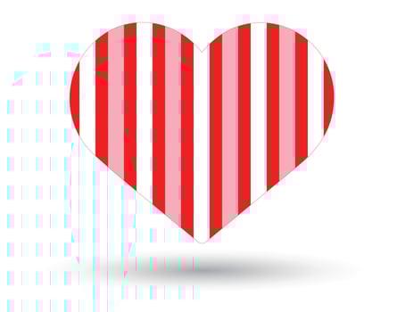 Collection of heart illustrations vector