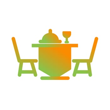 Dinner Table Vector Icon