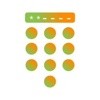 Passcode Lock Vector Icon