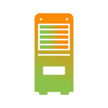 Mobile Air Conditioner Vector Icon