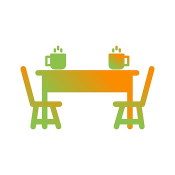 Dining Table Vector Icon