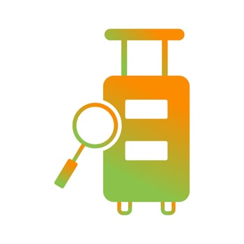 Luggage Inspection Vector Icon