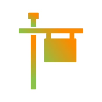 Post Sign Vector Icon