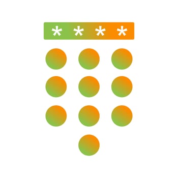 Passcode Lock Vector Icon