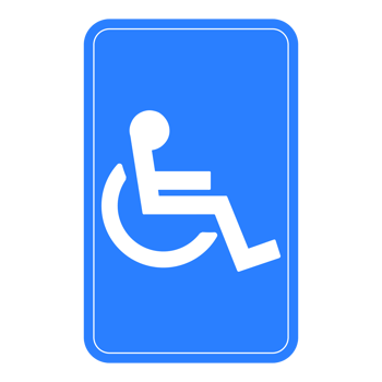 Disable Toilet Sign on Transparent Background png