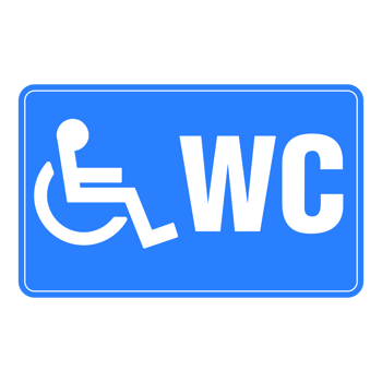 Disable Toilet Sign on Transparent Background png