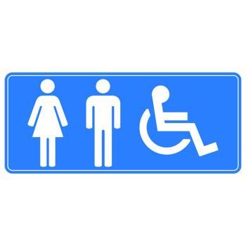 Male, Female, Handicap toilet sign, on Transparent Background png
