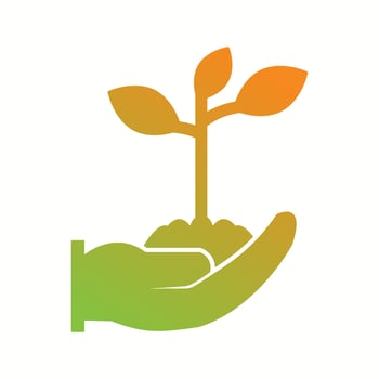 Unique Growth Vector Glyph Icon