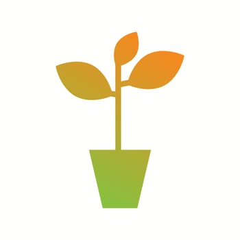 Unique Plant Vector Glyph Icon
