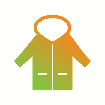 Unique Coat Vector Glyph Icon
