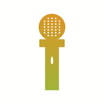 Unique Interviewing Vector Glyph Icon