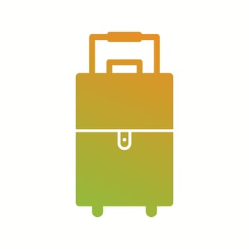 Unique Suitcase Vector Glyph Icon