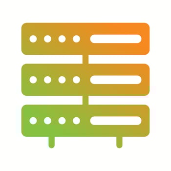 Unique Storage Vector Glyph Icon