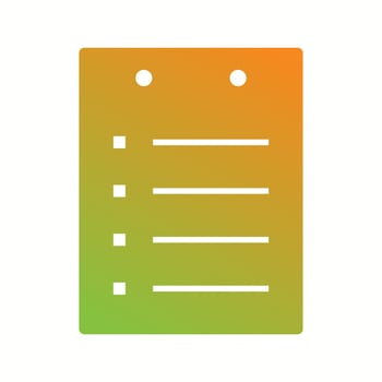 Unique Notes Vector Glyph Icon