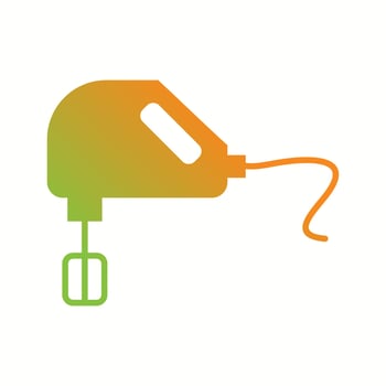 Unique Mixer Vector Glyph Icon