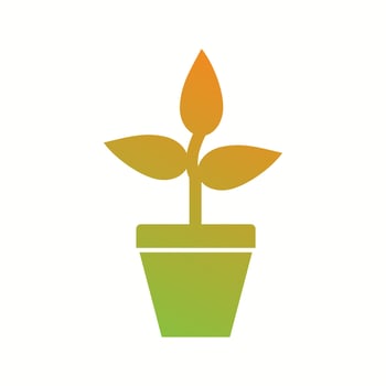 Unique Successful Growth Vector Glyph Icon