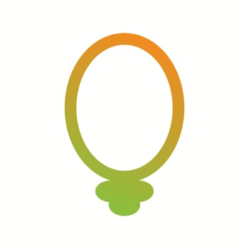 Unique Mirrors Vector Glyph Icon