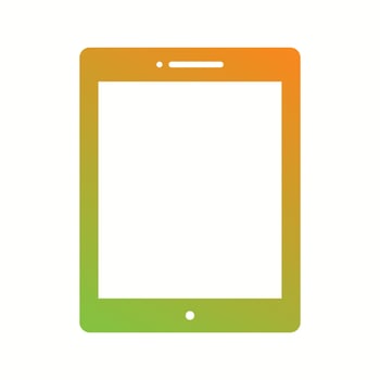 Unique Tablet Vector Glyph Icon