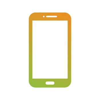 Unique Mobile Vector Glyph Icon