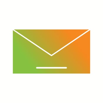 Unique Mail Vector Glyph Icon
