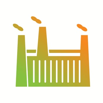 Unique Factory Vector Glyph Icon