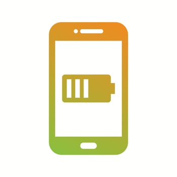 Unique Battery Indicator Vector Glyph Icon