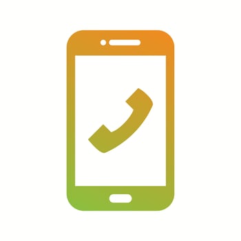 Unique Dial Call Vector Glyph Icon