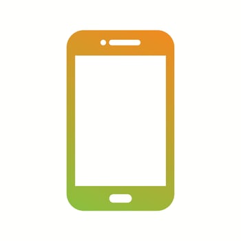Unique Cell Phone Vector Glyph Icon