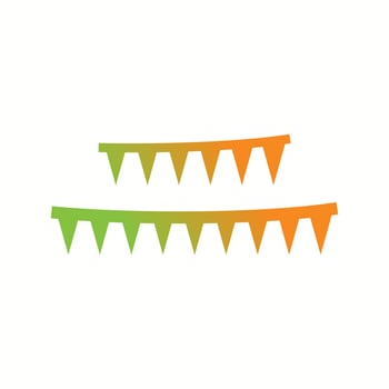 Unique Celebrations Flag Vector Glyph Icon