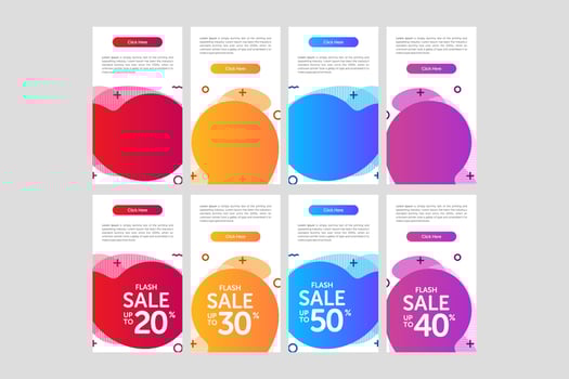 Colorful Banner Sale vector