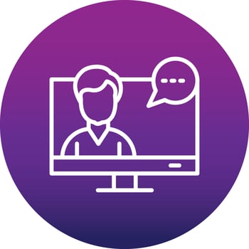 Video Conferencing Vector Icon