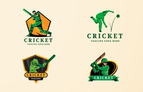 Cricket Sport  Logo vector