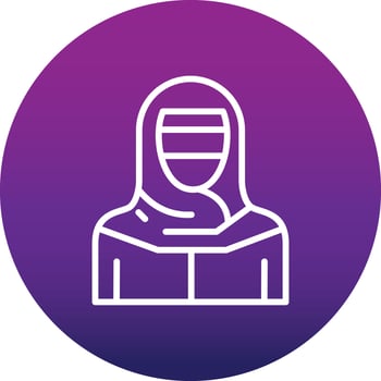 Muslim women Vector Icon