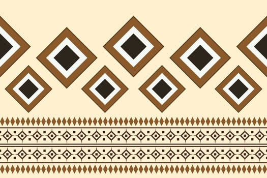 Ethnic fabric pattern geometric style. Sarong Aztec Ethnic oriental pattern traditional orange background. Abstract,vector,illustration. use for texture,clothing,wrapping,decoration,carpet. vector